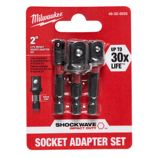 Milwaukee 48-32-5033, SHOCKWAVE 3PC Impact Socket Adapter Set - Image 3