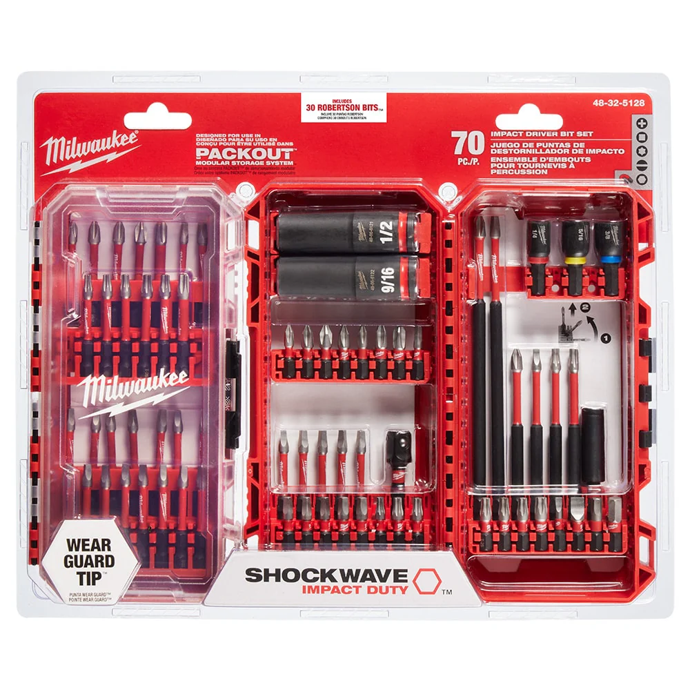 Milwaukee 48-32-5128, SHOCKWAVE Impact Duty Driver Bit Set (70-Piece) - Image 2
