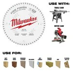 Milwaukee 48-40-1028, 10" 60T Fine Finish Circular Saw Blade - Image 5