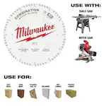 Milwaukee 48-40-1222, 12" 60T Combination Circular Saw Blade - Image 2