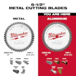 Milwaukee 48-40-4320, 6-1/2" 54T ALUMINUM Circular Saw Blade, 5/8" - Image 5