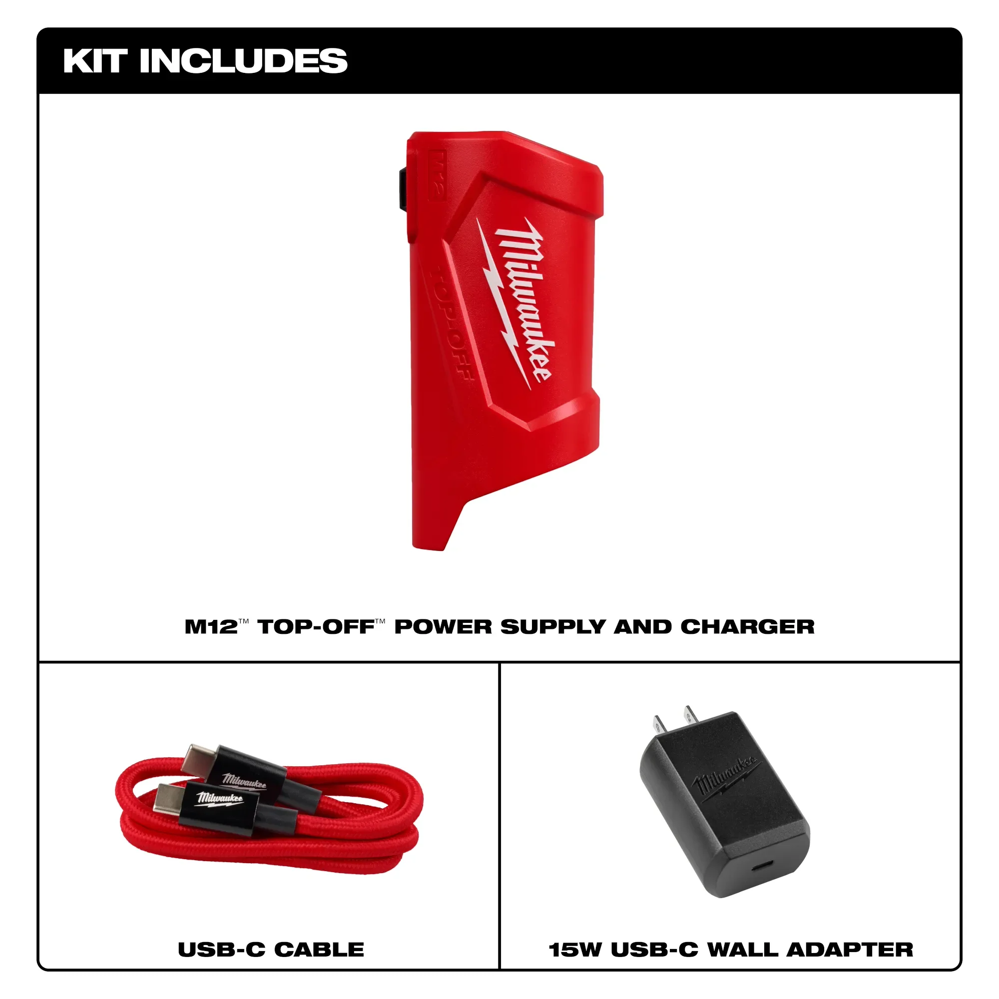 Milwaukee 48-59-1211, M12 TOP-OFF Power Supply and Charger - Image 2
