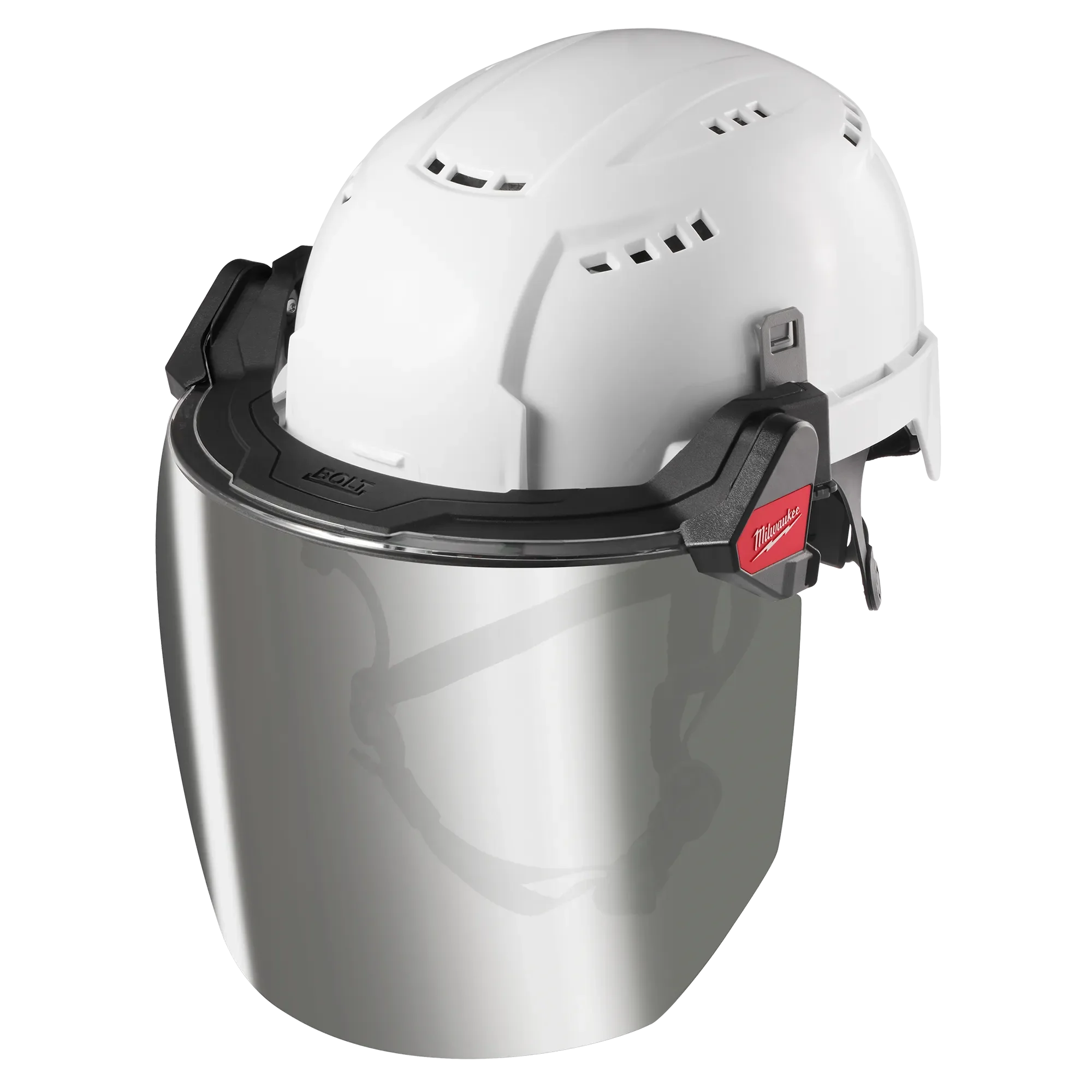 Milwaukee 48-73-1429, BOLT™ Full Face Shield - Mirrored Dual Coat Lens (Compatible with Milwaukee® BOLT™ Safety Helmets & BOLT™ Hard Hats) - Image 2