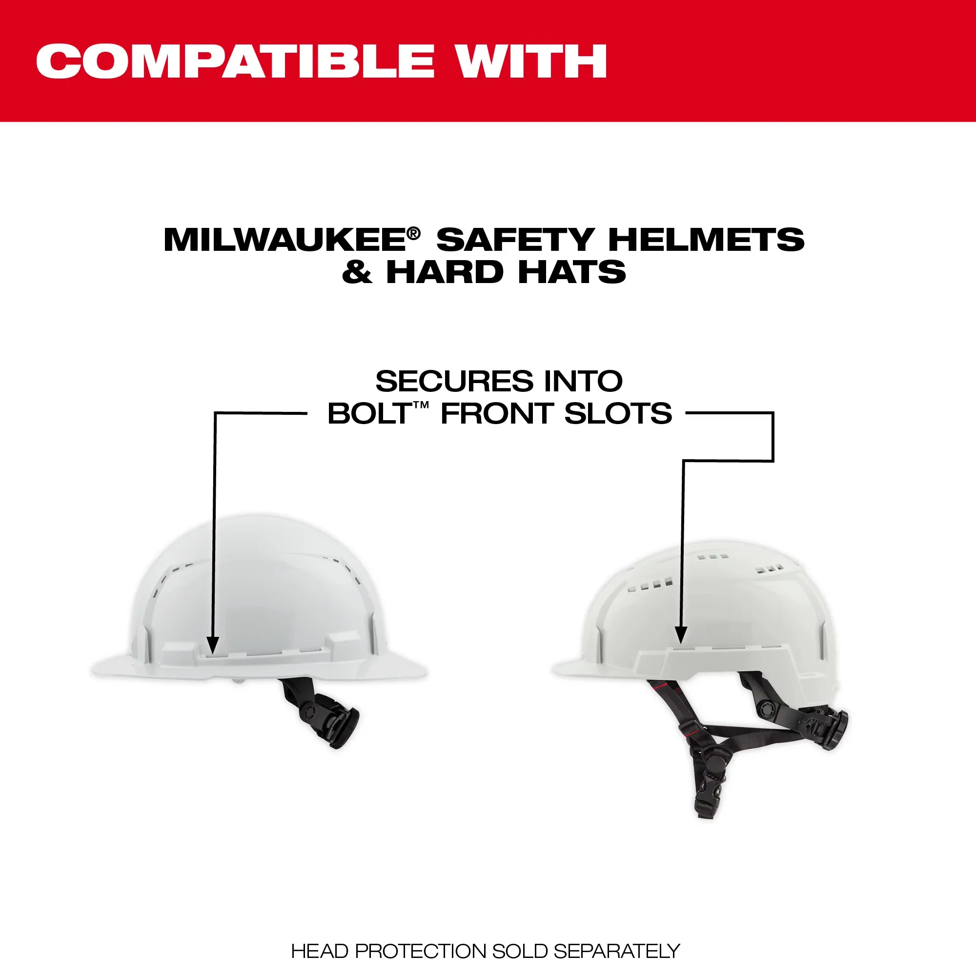 Milwaukee 48-73-1429, BOLT™ Full Face Shield - Mirrored Dual Coat Lens (Compatible with Milwaukee® BOLT™ Safety Helmets & BOLT™ Hard Hats) - Image 3