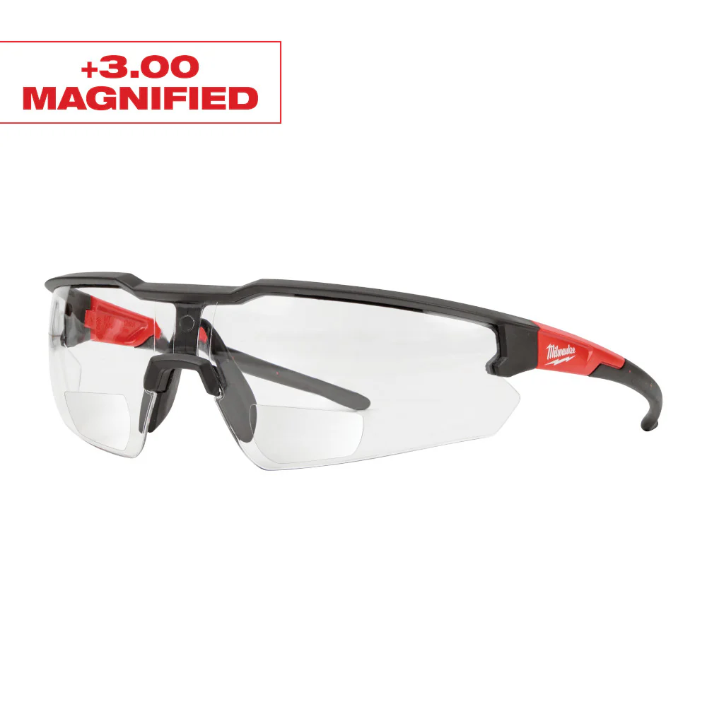 Milwaukee 48-73-2208, Safety Glasses - +3.00 Magnified Clear Anti-Scratch Lenses - Image 5