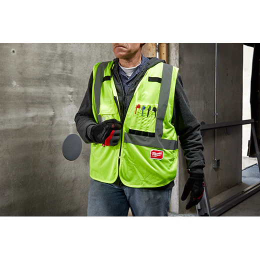 Milwaukee 48-73-5061, High Visibility Yellow Safety Vest - S/M (CSA) - Image 4