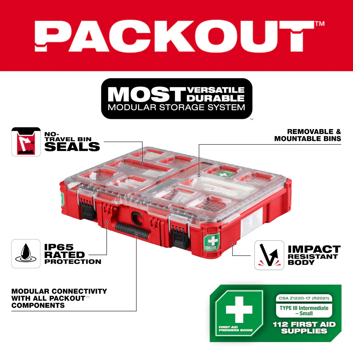 Milwaukee 48-73-8430N, PACKOUT™ First Aid Kit TYPE III - Image 5