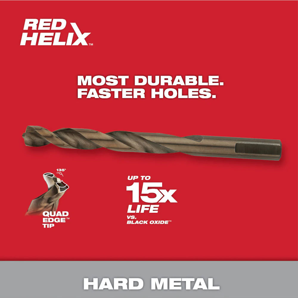 Milwaukee 48-89-2306, RED HELIX Cobalt Drill Bits 9/64'' - Image 3