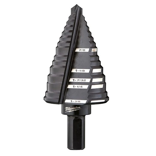 Milwaukee 48-89-9212, #12 Step Drill Bit, 7/8" - 1-3/8"