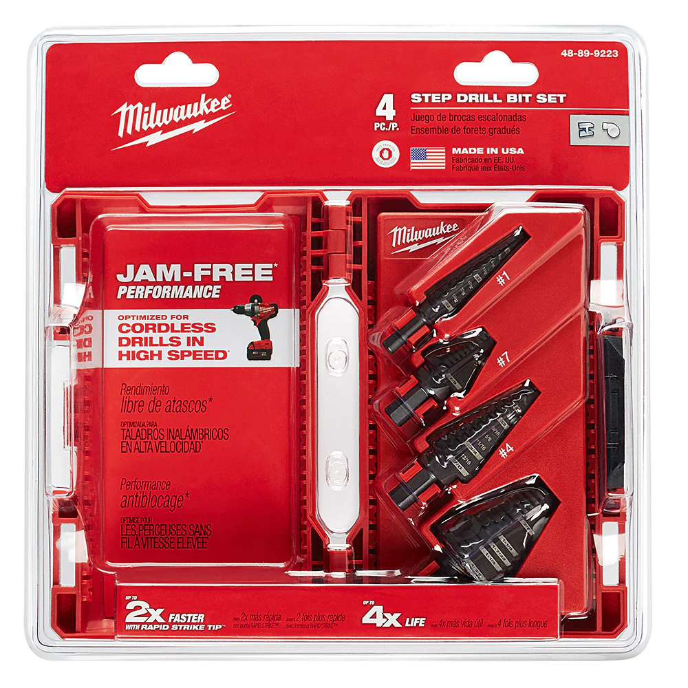 Milwaukee 48-89-9223, 4 pc Step Drill Bit Set - Image 2