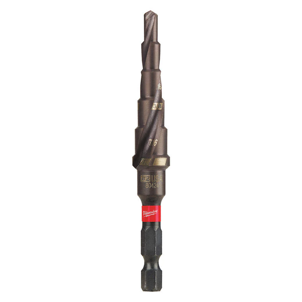 Milwaukee 48-89-9242, SHOCKWAVE Impact Duty Step Drill Bit #2 3/16 - 1/2"