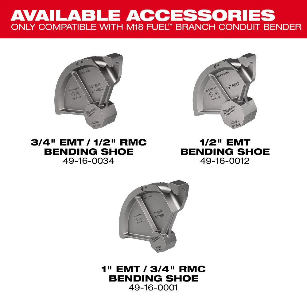 Milwaukee 49-16-0034, 3/4” EMT / 1/2” RMC Conduit Bending Shoe - Image 5