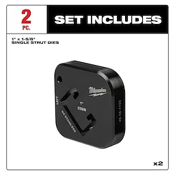 Milwaukee 49-16-1158, 1" x 1-5/8" Single Strut Shearing Dies - Image 2