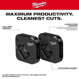 Milwaukee 49-16-1158, 1" x 1-5/8" Single Strut Shearing Dies - Image 3