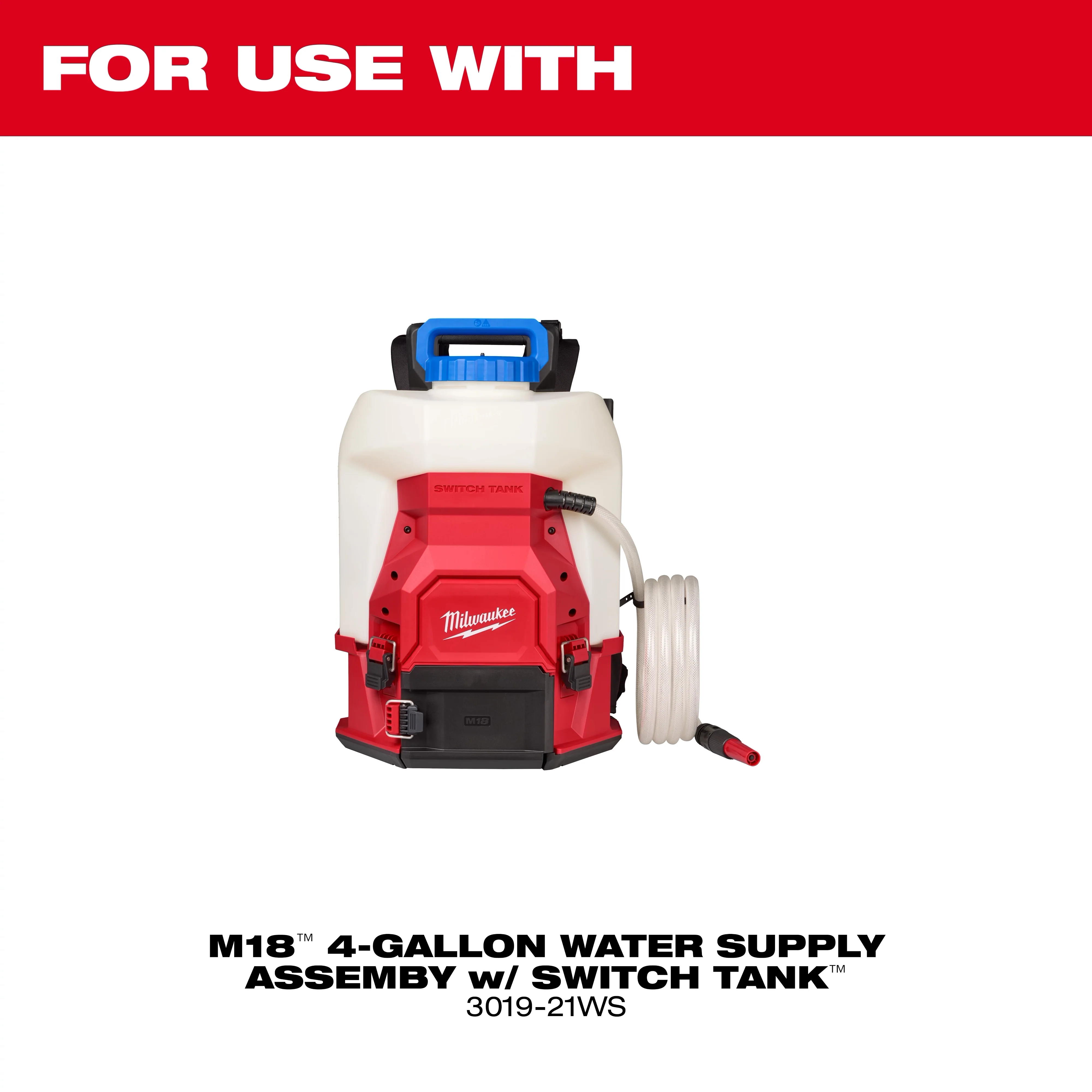 Milwaukee 49-16-19WS, 4-Gallon Water Supply Tank Assembly w/ SWITCH TANK™ - Image 2