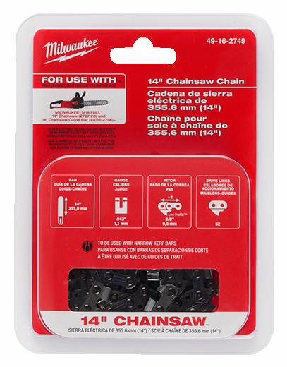 Milwaukee 49-16-2744, 14" Top Handle Chain Saw Chain - Image 2