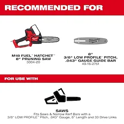 Milwaukee 49-16-2750, 8" Pruning Saw Chain - Image 4