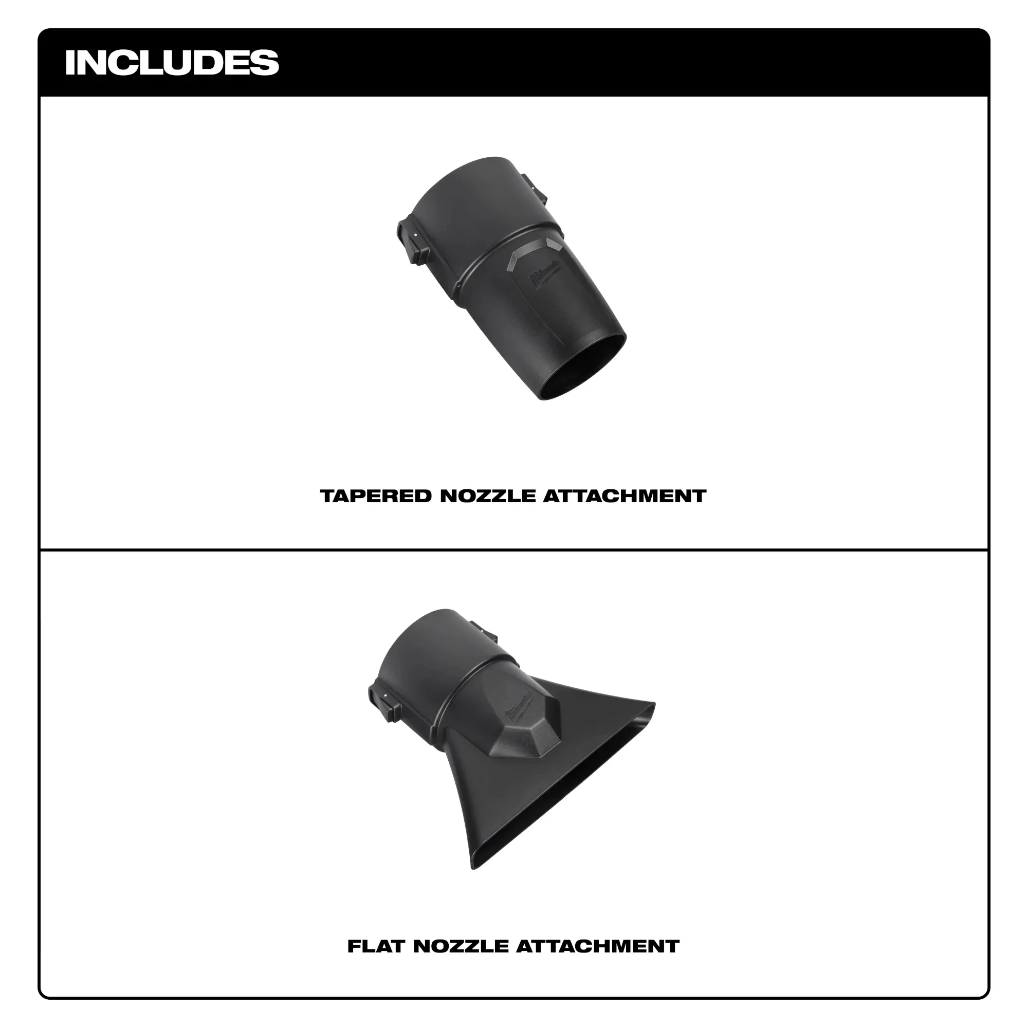 Milwaukee 49-16-2797, Blower Tapered and Flat Nozzle Attachment Kit - Image 3