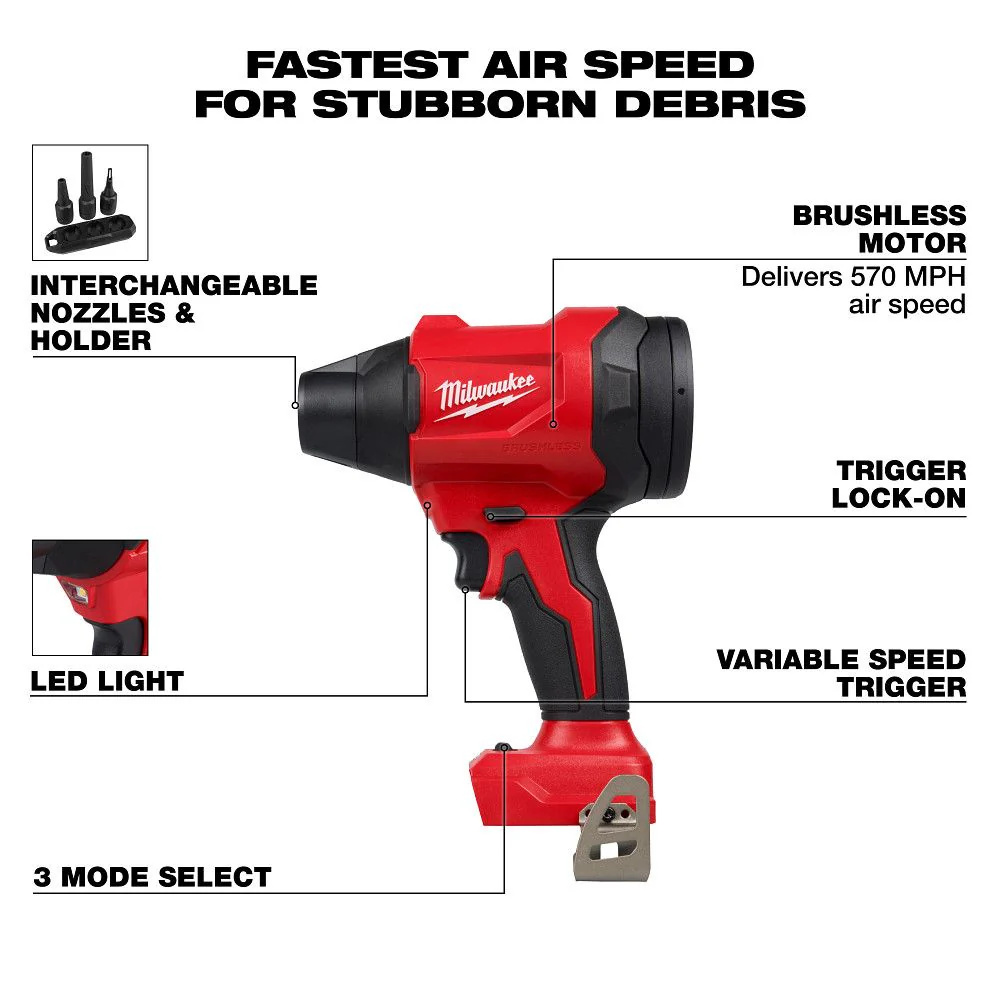 Milwaukee 0887-20, M18™ Brushless Precision Blower - Image 5