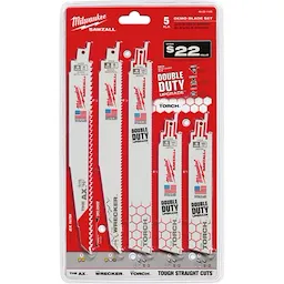 Milwaukee 49-22-1105, 5 pc Demolition SAWZALL Blade Set - Image 2
