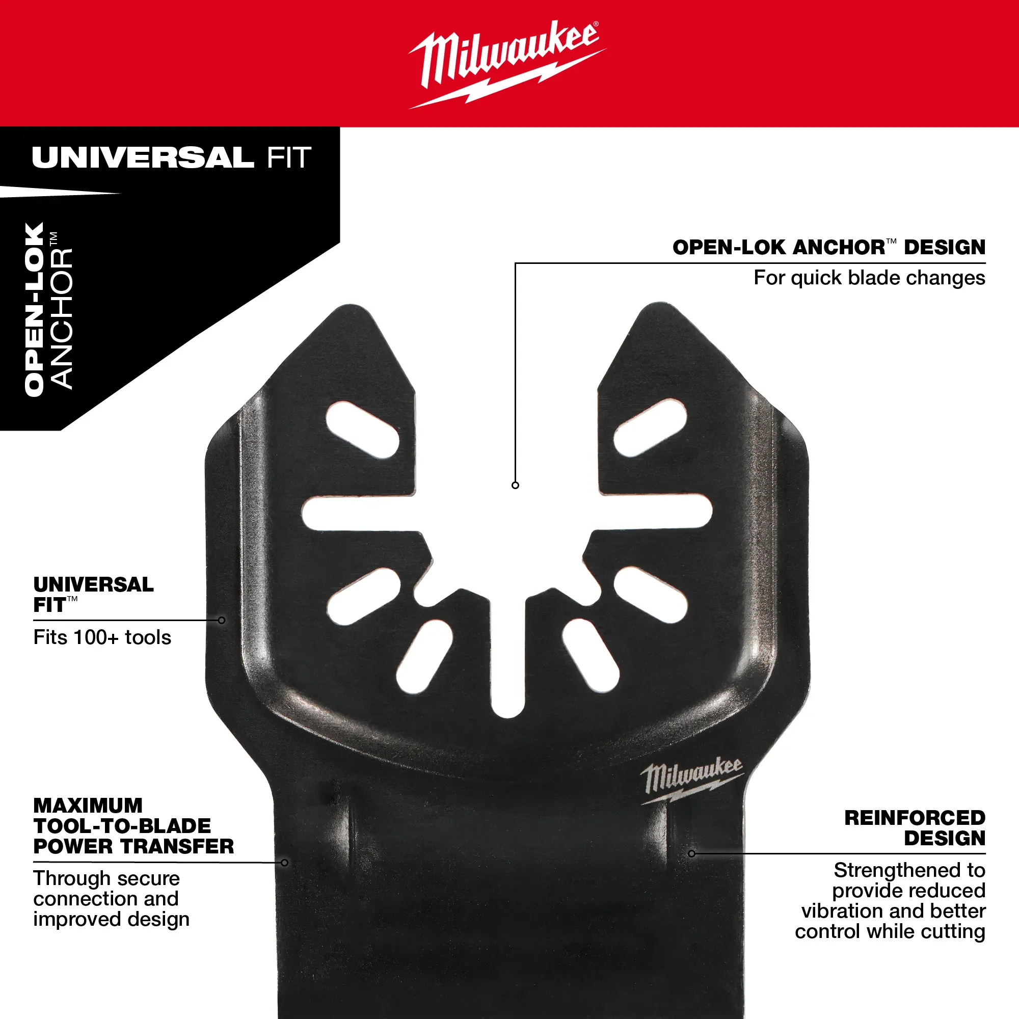 Milwaukee 49-25-1503, Open-Lok 1-3/8'' Titanium Enhanced Carbide Teeth Metal Blade (3/pkg) - Image 3