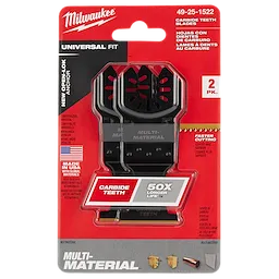 Milwaukee 49-25-1522, OPEN-LOK 1-3/8" TITANIUM ENHANCED CARBIDE TEETH MULTI-MATERIAL BLADE 2PK - Image 3