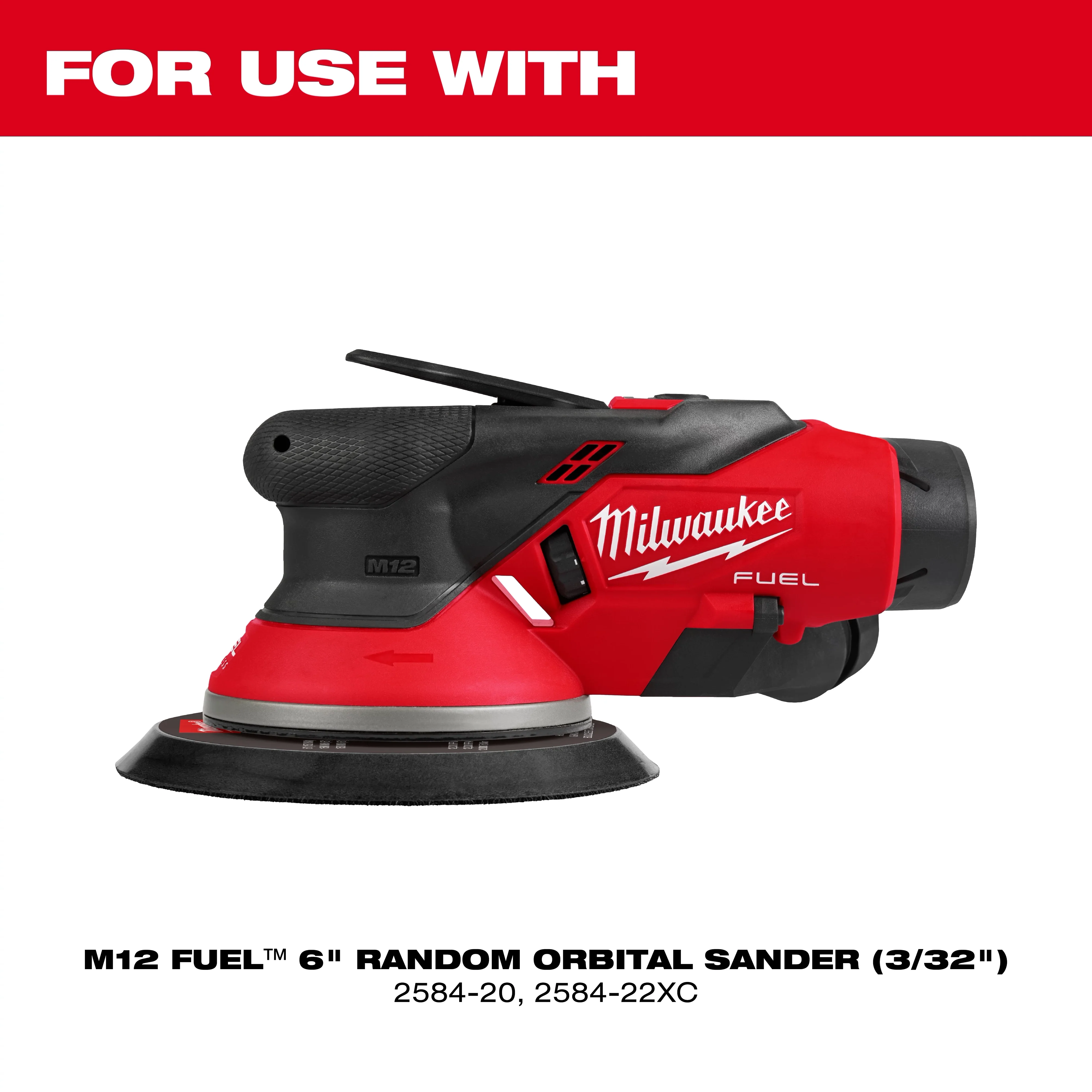 Milwaukee 49-36-2583, 6" Hook and Loop Sander Backing Pad - Soft - Image 2