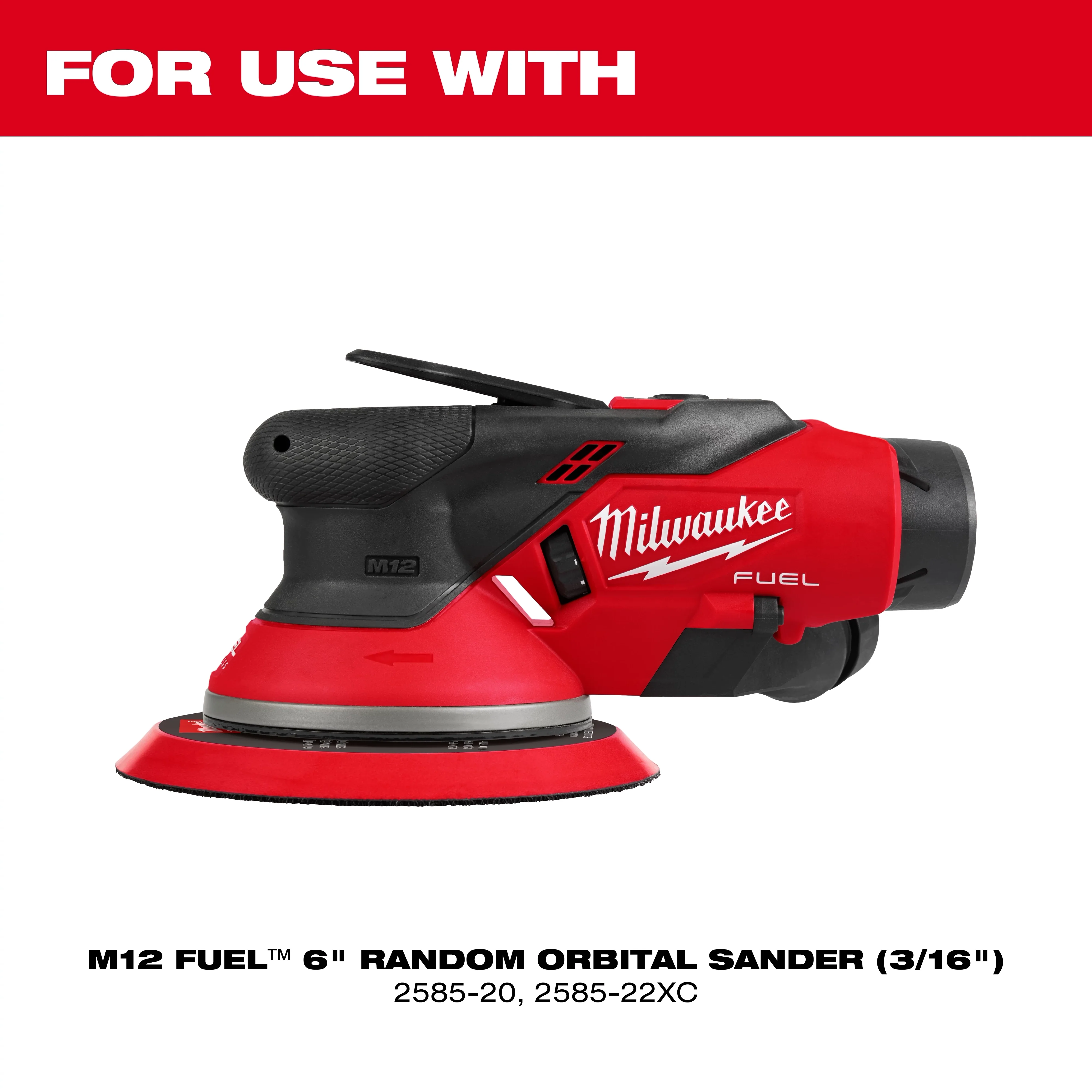 Milwaukee 49-36-2586, 6" Pressure Sensitive Adhesive Sander Backing Pad – Firm - Image 2