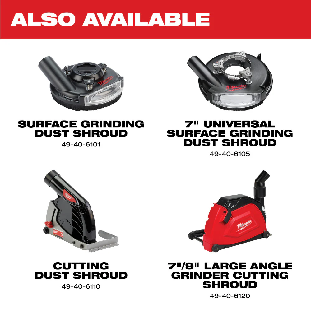 Milwaukee 49-40-6101, 4"-5" Surface Grinding Dust Shroud - Image 2