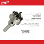 Milwaukee 49-57-8623, 1-3/8" One-Piece Carbide Hole Cutter - Image 4