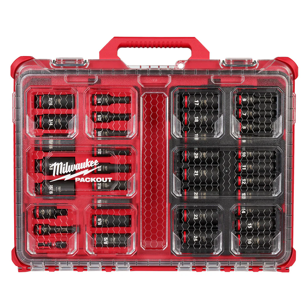 Milwaukee 49-66-6805, SHOCKWAVE Impact Duty™ Socket 3/8” Dr 36PC PACKOUT Set - Image 4