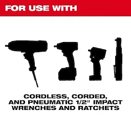 Milwaukee 49-66-6818, SHOCKWAVE Impact Duty™ Socket 1/2” Dr 16PC MM TRAY Set - Image 3
