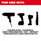 Milwaukee 49-66-7035, 6PC SHOCKWAVE Impact Duty™ 3/8" Drive SAE Standard Socket Set - Image 4