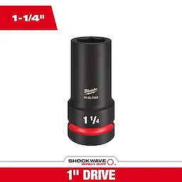 Milwaukee 49-66-7844, SHOCKWAVE Impact Duty™ 1" Drive 1-1/4" Thin Wall Extra Deep 6 Point Socket - Image 8
