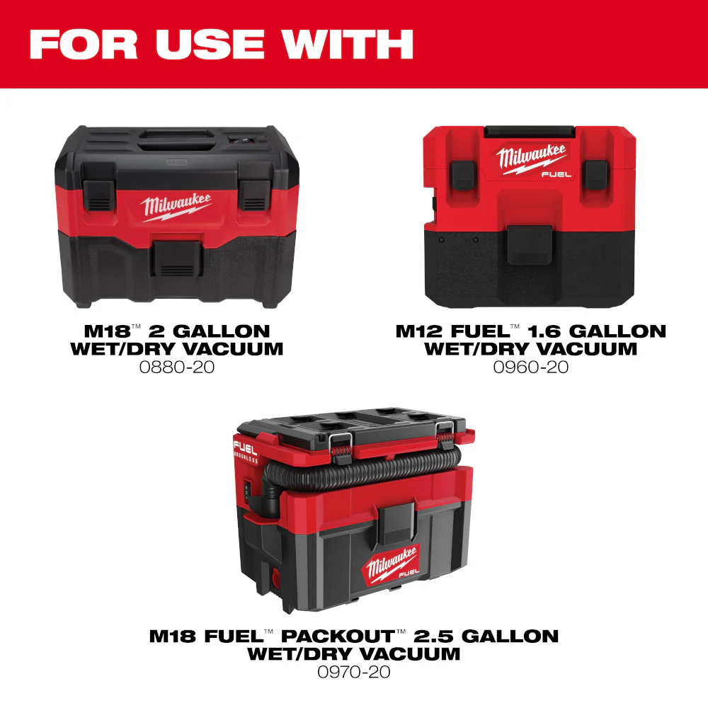 Milwaukee 49-90-1900, Wet/Dry Filter Kit For 0880-20/0960-20/0970-20 - Image 3