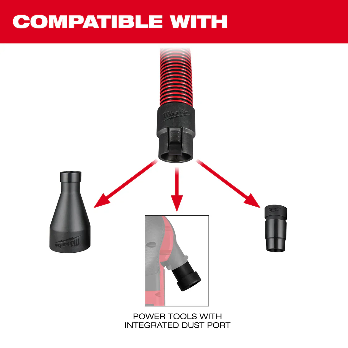 Milwaukee 49-90-1971, 20' Accessory for Hose M18 FUEL 9 Gal Dual Battery Dust Extractor - Image 4