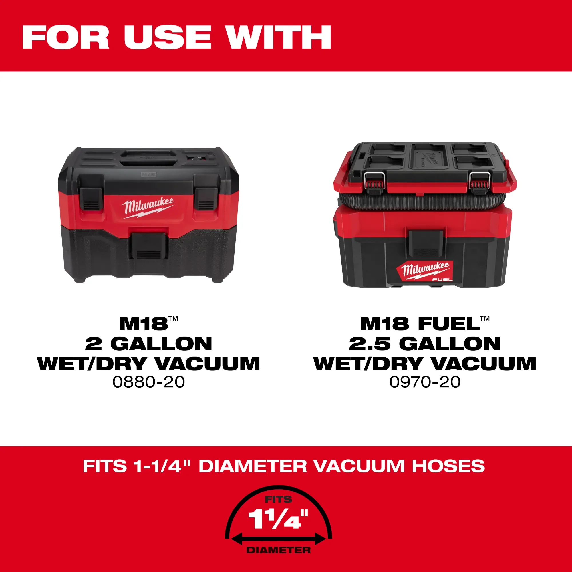 Milwaukee 49-90-2014, 1-1/4” x 2’ to 6’ Expandable Hose - Image 3