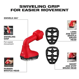 Milwaukee 49-90-2020, AIR-TIP™ Swiveling Palm Brush - Image 9