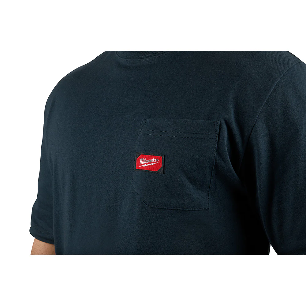 Milwaukee 601B, HEAVY DUTY POCKET TEE SHIRT (BLACK) - Image 5