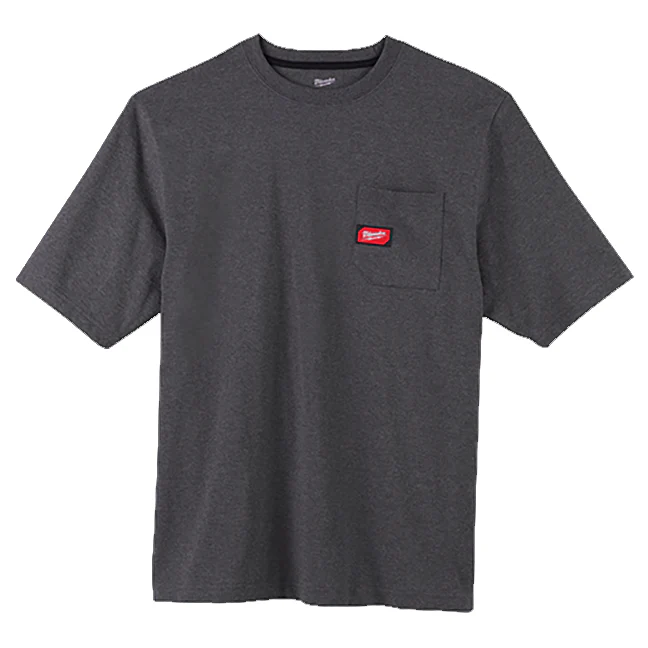 Milwaukee 601G, HEAVY DUTY POCKET TEE SHIRT (GRAY) - Image 5