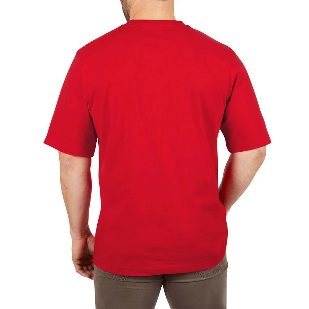 Milwaukee 601R, HEAVY DUTY POCKET TEE SHIRT (RED) - Image 3