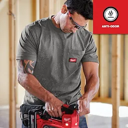 Milwaukee 605G-XL, HEAVY DUTY POCKET T - SS GRAY XL - Image 8