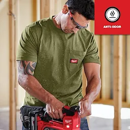 Milwaukee 605GN-M, HEAVY DUTY POCKET T - SS GREEN M - Image 7
