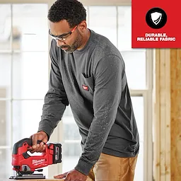 Milwaukee 606G-M, GRIDIRON™ Pocket T-Shirt - Long Sleeve M - Image 6