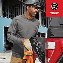 Milwaukee 606G-M, GRIDIRON™ Pocket T-Shirt - Long Sleeve M - Image 7