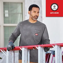 Milwaukee 606G-M, GRIDIRON™ Pocket T-Shirt - Long Sleeve M - Image 8