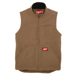 Milwaukee 801BR-2X, HEAVY DUTY SHERPA-LINED VEST- BROWN 2X - Image 2