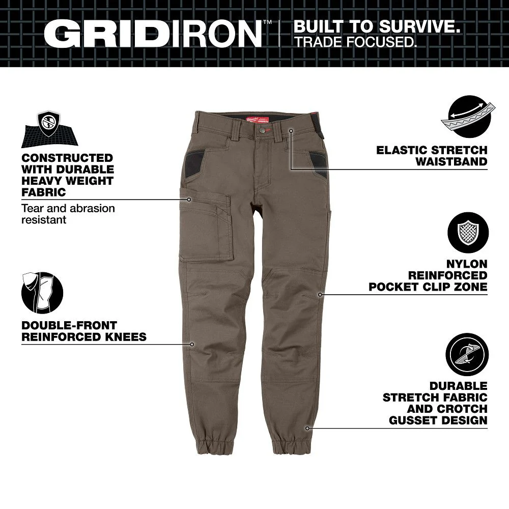 Milwaukee F652N Women's GRIDIRON™ Double Knee Jogger Pants - Image 2