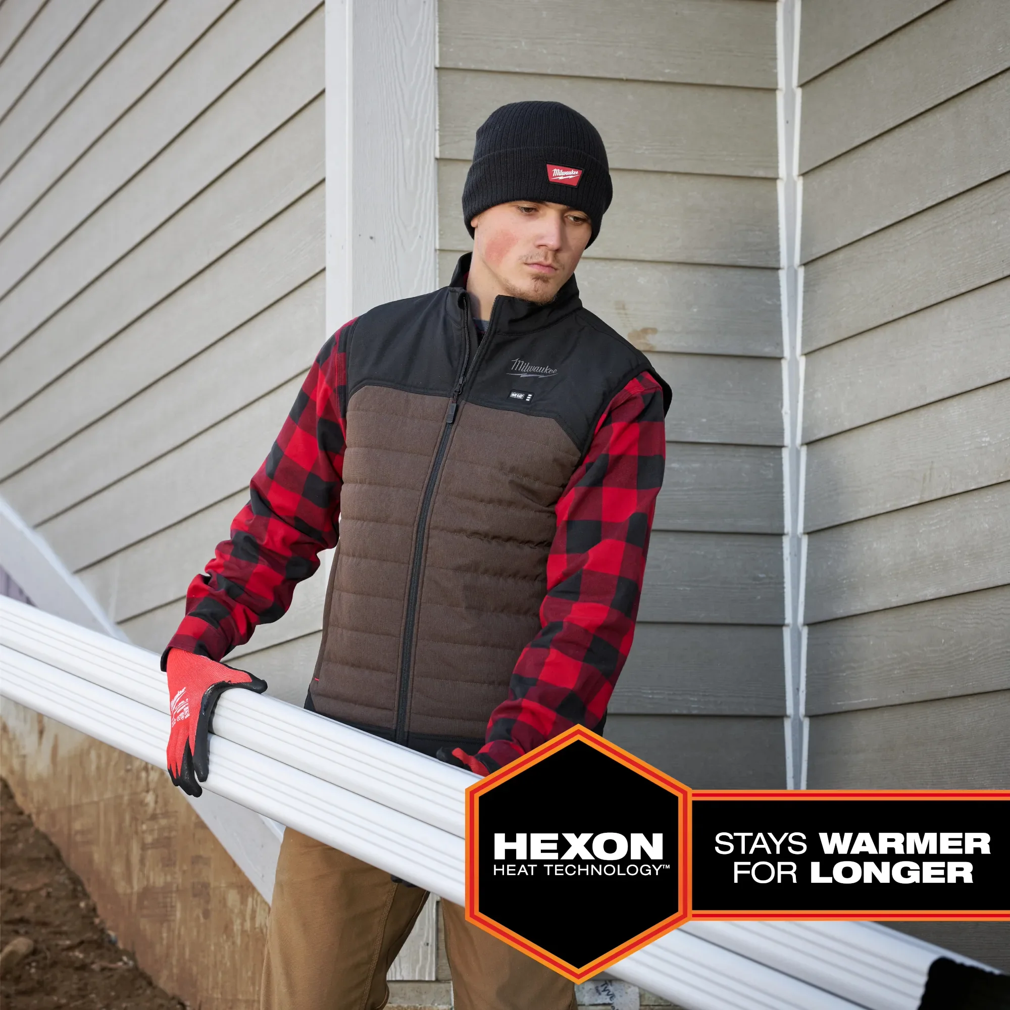 Milwaukee M300G-21 M12 HEAT GRAY AXIS VEST KIT - Image 6
