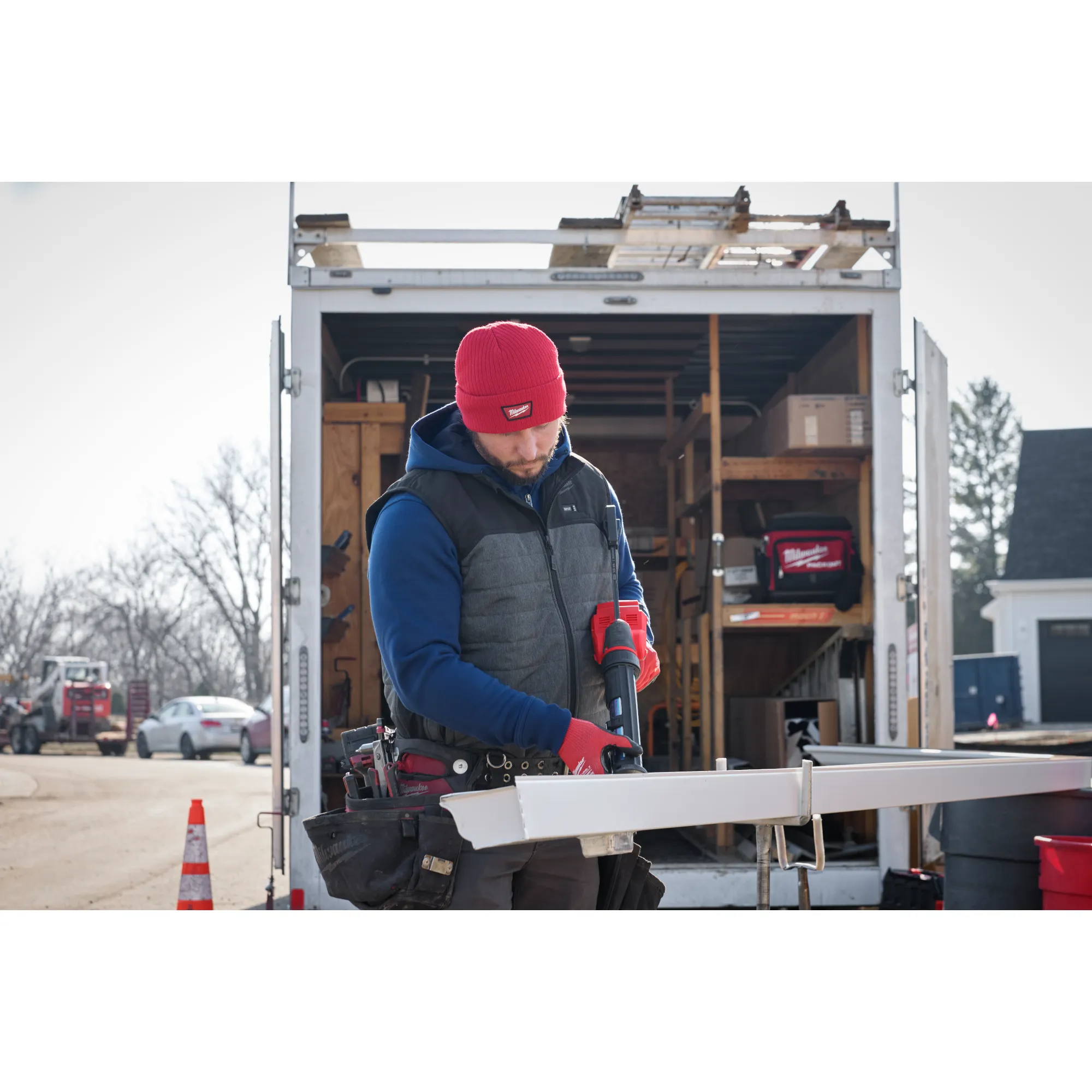 Milwaukee M750, Rib-Knit Cuffed Beanie - Image 3